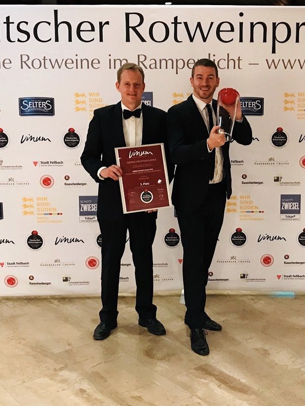 2019 Vinum Rotweinpreis 3 Platz für unseren HADES Zweigelt